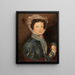 Portrait von Mme McCarthy, Großmutter von J. H. McCarthy - John O'Keeffe — gerahmtes Bild an der Wand