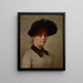 Ritratto di Mary Gertrude Ethell Walker - John Ottis Adams — quadro incorniciato alla parete