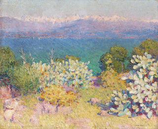 John Peter Russell - In the morning Alpes Maritimes from Antibes.webp