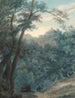Paesaggio boscoso e monastero di Ariccia - John Robert Cozens — vista dell’opera