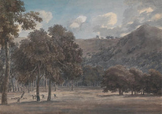 John Robert Cozens - Il Parco degli Astroni The Wooded Crater Bottom with Hunt in Progress.webp