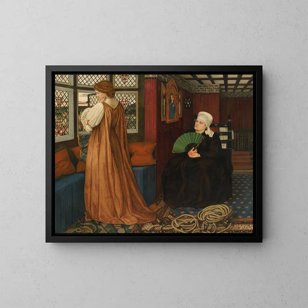 Juliette et sa nourrice - John Roddam Spencer Stanhope — gerahmtes Bild an der Wand