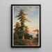 Sequoias Santa Cruz Mts Cal - John Ross Key — gerahmtes Bild an der Wand