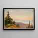 Monts Santa Cruz, bay of Monterey, Pazifischer Ozean - John Ross Key — gerahmtes Bild an der Wand