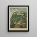 Catskill Mountain House Painting An famous summer hotel approximately 19 km southwest of the village of Catskill Greene Co. N. York - John Rubens Smith — framed artwork on a wall