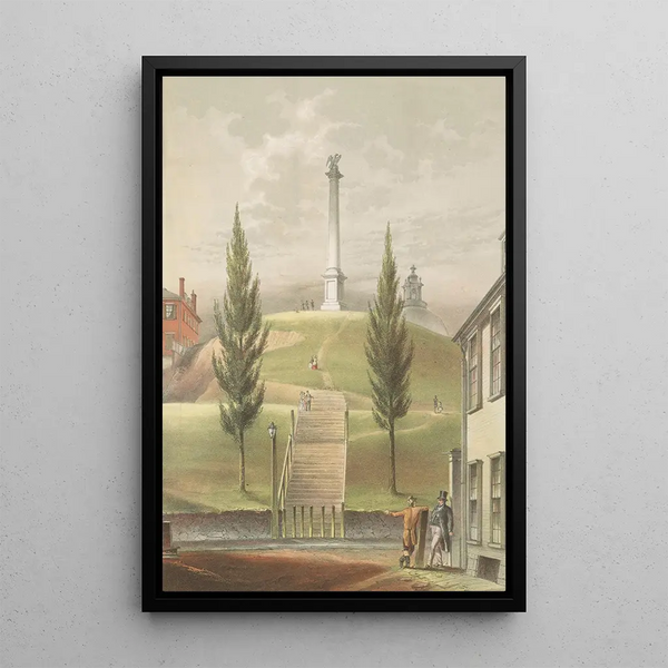 John Rubens Smith - Old Boston Beacon Hill from Derne St.webp