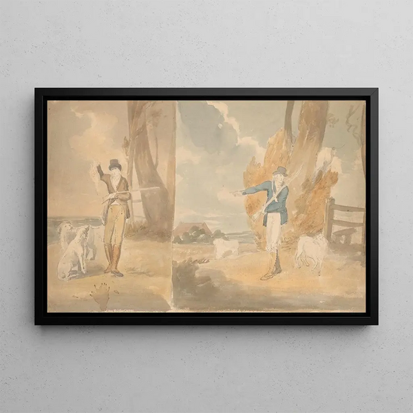 John Rubens Smith - Two hunting scenes.webp