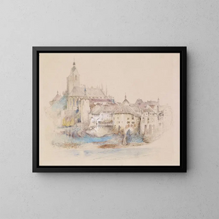 John Ruskin - Lauffenburg on the Rhine.webp