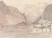 Schweizer Berglandschaft Gemälde - John Ruskin — Ansicht des Kunstwerks