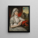 Portrait painting of Anne Buck (1749 - 1832) by Ulley Carnaby - John Russell — framed artwork on a wall