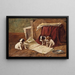 La leçon de l'alphabet - John S. Hayes — gerahmtes Bild an der Wand