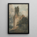Eine Burg - John Sell Cotman — gerahmtes Bild an der Wand