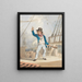 Karikatur eines Matrosen - John Sell Cotman — gerahmtes Bild an der Wand