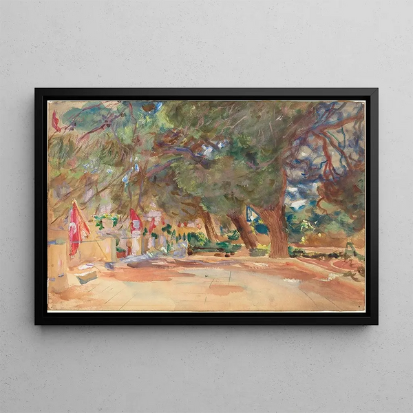 Un monumento ai caduti - John Singer Sargent — quadro incorniciato alla parete