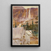 Campement et cascade - John Singer Sargent — quadro incorniciato alla parete