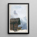 Chalets Mürren - John Singer Sargent — gerahmtes Bild an der Wand