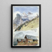 Gspaltenhorn Mürren - John Singer Sargent — quadro incorniciato alla parete