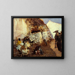 Campo di zingari - John Singer Sargent — quadro incorniciato alla parete