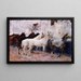Pferde in Palma - John Singer Sargent — gerahmtes Bild an der Wand
