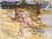 Uomo sulla spiaggia in Florida - John Singer Sargent — vista dell’opera