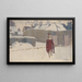 Manichino nella neve - John Singer Sargent — quadro incorniciato alla parete