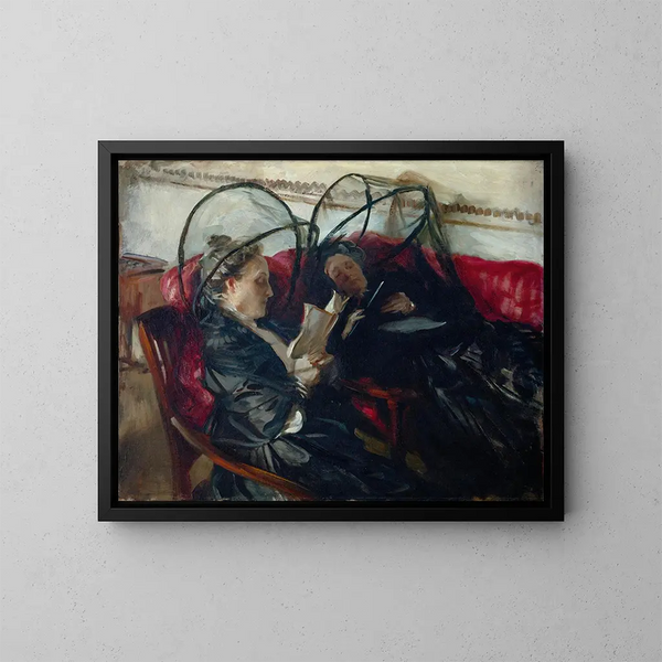 Moustiquaires - John Singer Sargent — gerahmtes Bild an der Wand