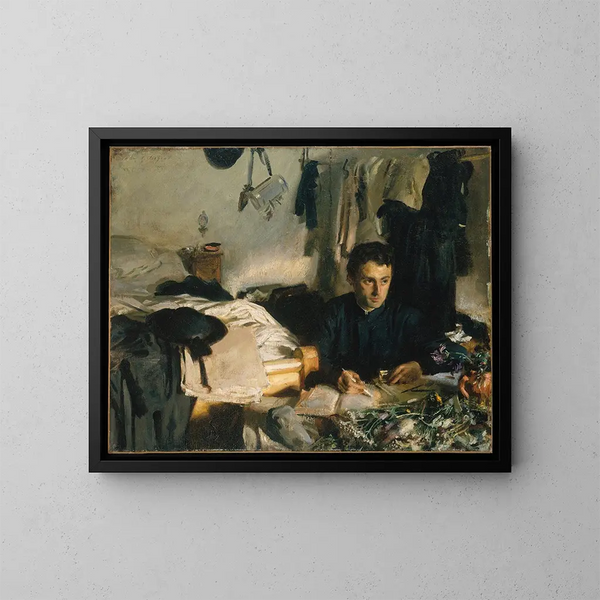 Padre Sébastien - John Singer Sargent — quadro incorniciato alla parete