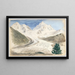 Gletscher von Roseg Pontresina - John Singer Sargent — gerahmtes Bild an der Wand
