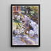 Wildbach - John Singer Sargent — gerahmtes Bild an der Wand