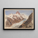 Schreckhorn Eismeer - John Singer Sargent — gerahmtes Bild an der Wand