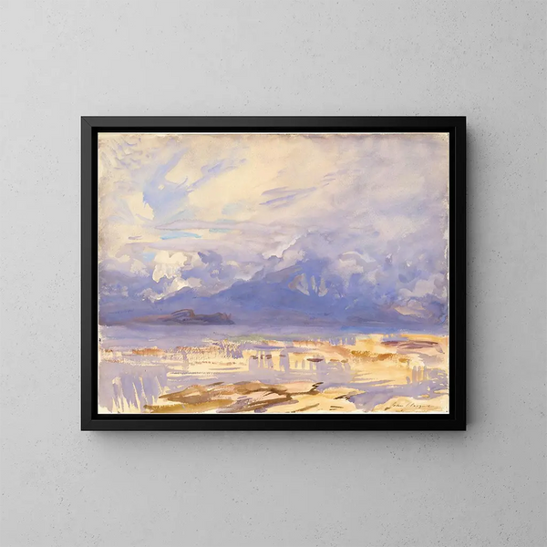 Sirmione - John Singer Sargent — gerahmtes Bild an der Wand