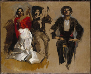 John Singer Sargent - Study for Seated Figures for El Jale.webp