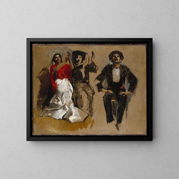 Studio per figure sedute per El Jale - John Singer Sargent — quadro incorniciato alla parete