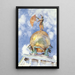 La Dogana Statue der Fortuna - John Singer Sargent — gerahmtes Bild an der Wand