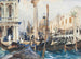 La Piazzetta mit Gondeln - John Singer Sargent — Ansicht des Kunstwerks