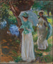 Due ragazze con ombrellini - John Singer Sargent — vista dell’opera
