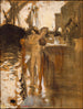 Zwei nackte Badende stehend auf einem Kai - John Singer Sargent — Ansicht des Kunstwerks