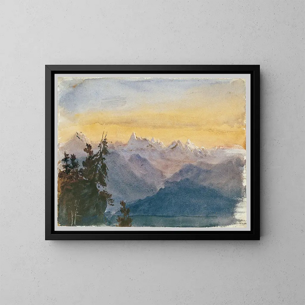 Vista dal Monte Pilatus - John Singer Sargent — quadro incorniciato alla parete