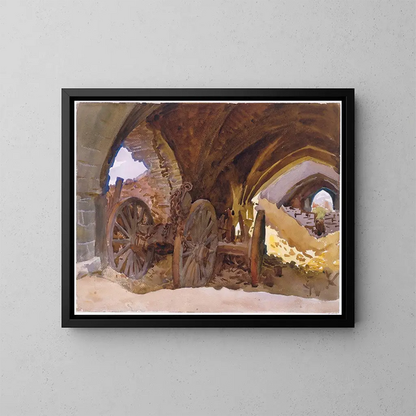 Ruote nella volta - John Singer Sargent — quadro incorniciato alla parete