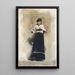 Junge Frau mit schwarzem Rock - John Singer Sargent — gerahmtes Bild an der Wand