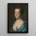 Elizabeth Green Mme Ebenezer Storer II - John Singleton Copley — quadro incorniciato alla parete