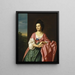 Mme Sylvester Gardiner, née Abigail Pickman, anciennement Mme William Eppes - John Singleton Copley — gerahmtes Bild an der Wand