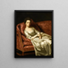 Portrait einer Dame - John Singleton Copley — gerahmtes Bild an der Wand