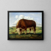 Ajax - John Steuart Curry — gerahmtes Bild an der Wand