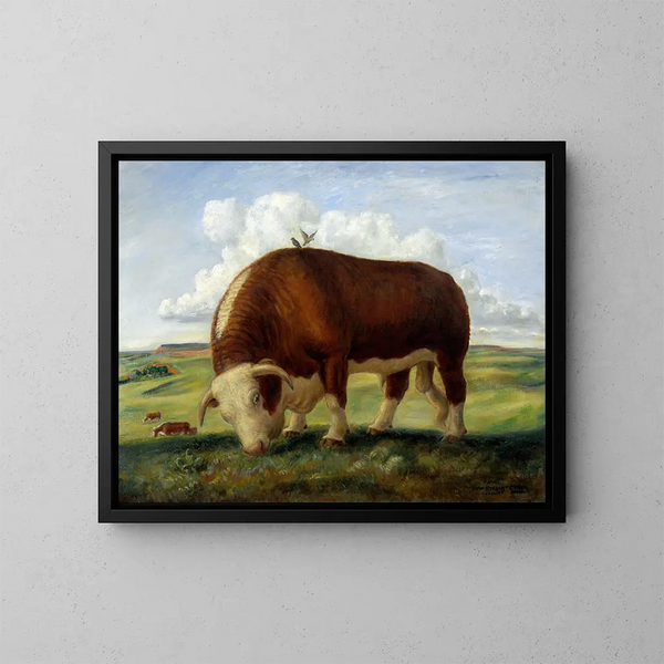 Ajax - John Steuart Curry — gerahmtes Bild an der Wand