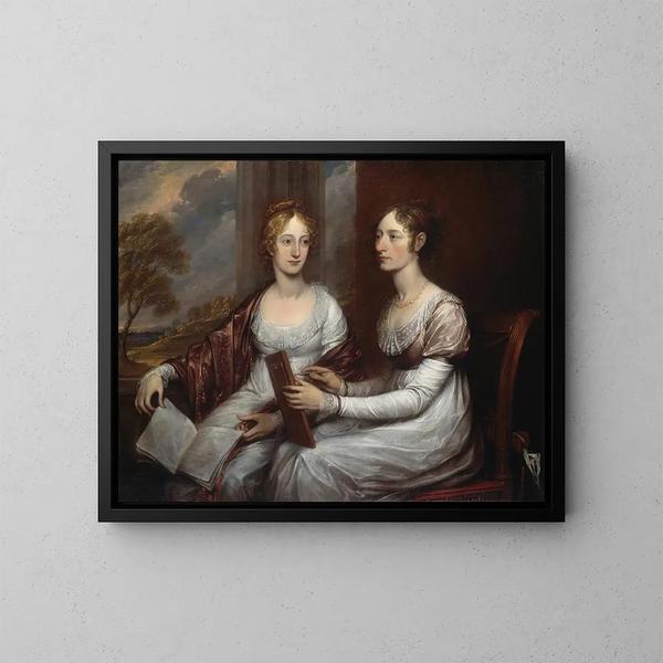 Le damigelle Mary e Hannah Murray - John Trumbull — quadro incorniciato alla parete