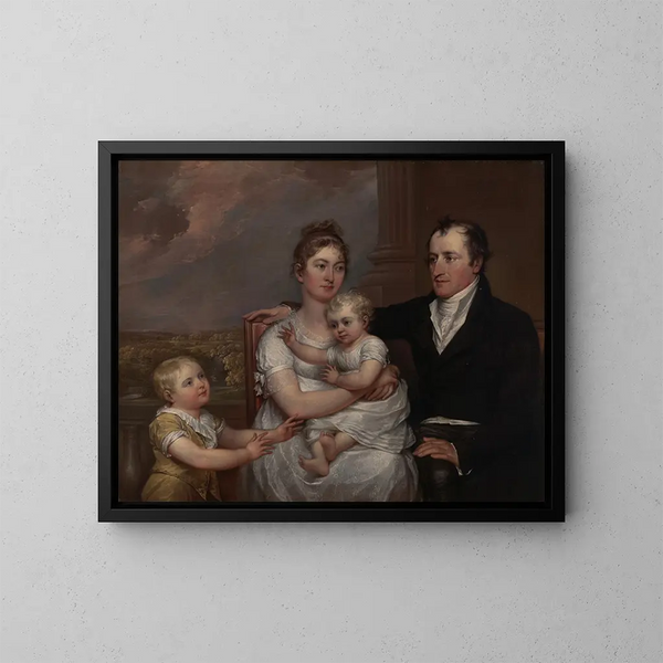 La famiglia Vernet - John Trumbull — quadro incorniciato alla parete