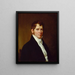 Portrait of a man - John Vanderlyn — framed artwork on a wall
