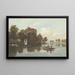 Un castello sul bordo dell'acqua - John Varley — quadro incorniciato alla parete