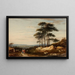 Landschaft - John Varley — gerahmtes Bild an der Wand